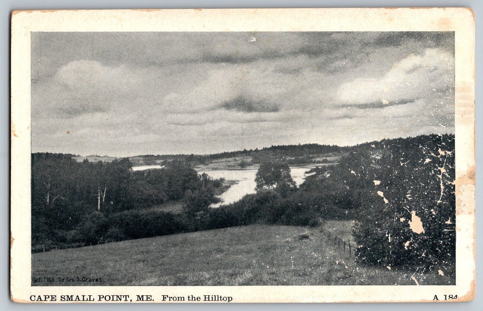 Hilltop, Maine ME - Cape Small Point - Vintage Postcard - Unposted