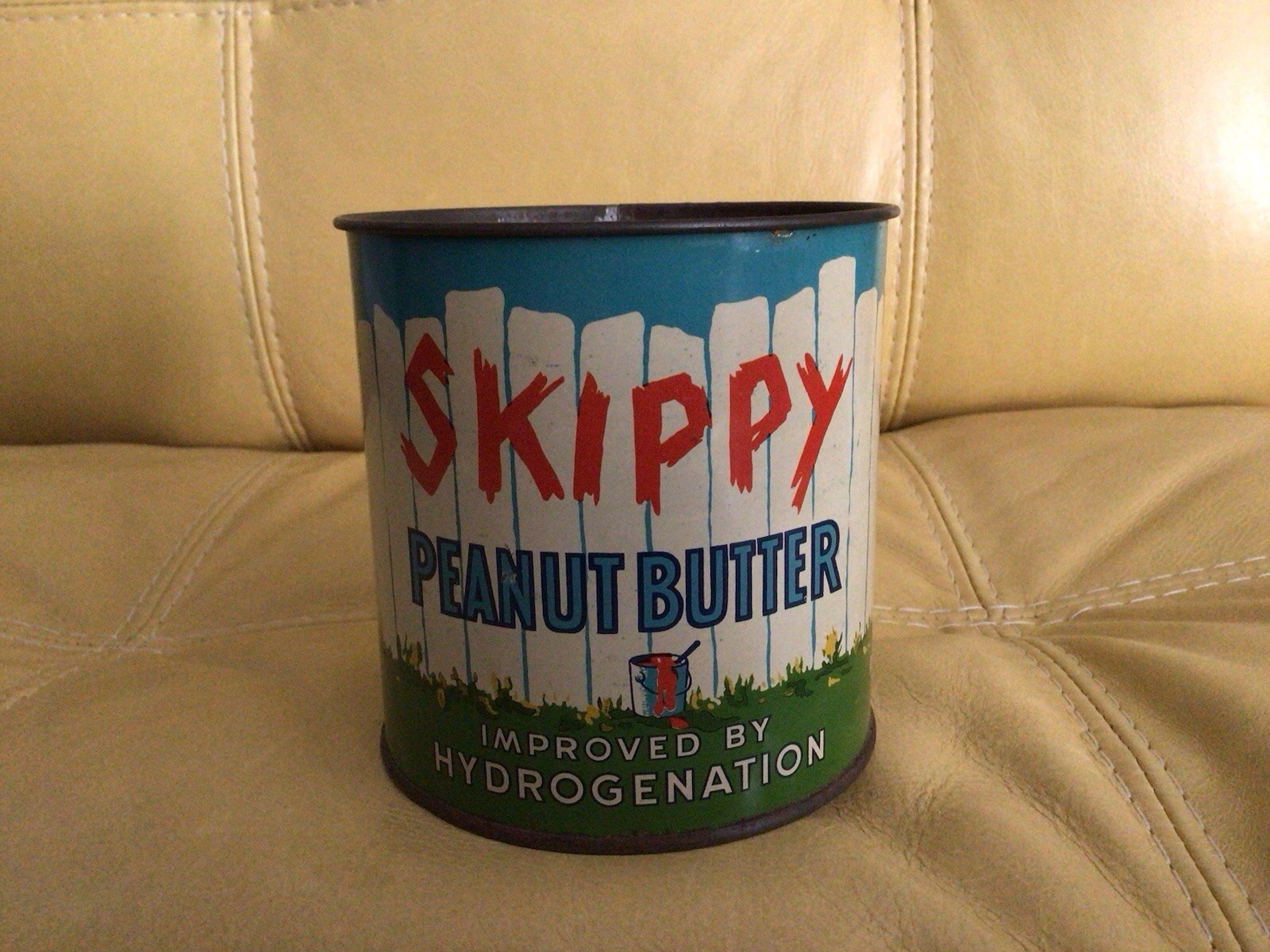 Rare Vintage Skippy Peanut Butter Can 