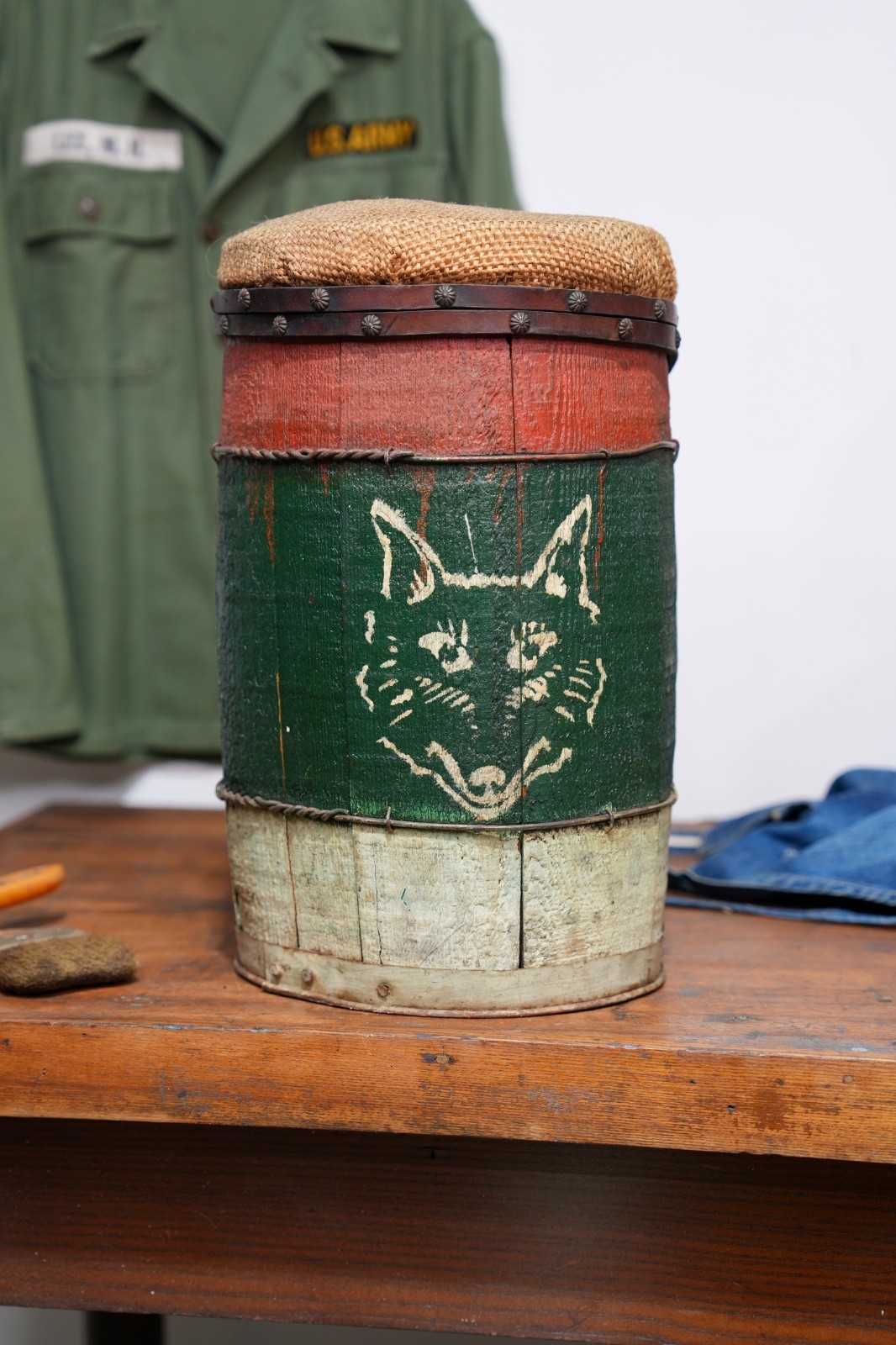 Vintage Carnival Knock Down Antique Nail Keg Wolf Circus Fair Amusement Game Vintage Carnival Knock Down Antique Nail Keg Wolf Circus Fair Amusement Game