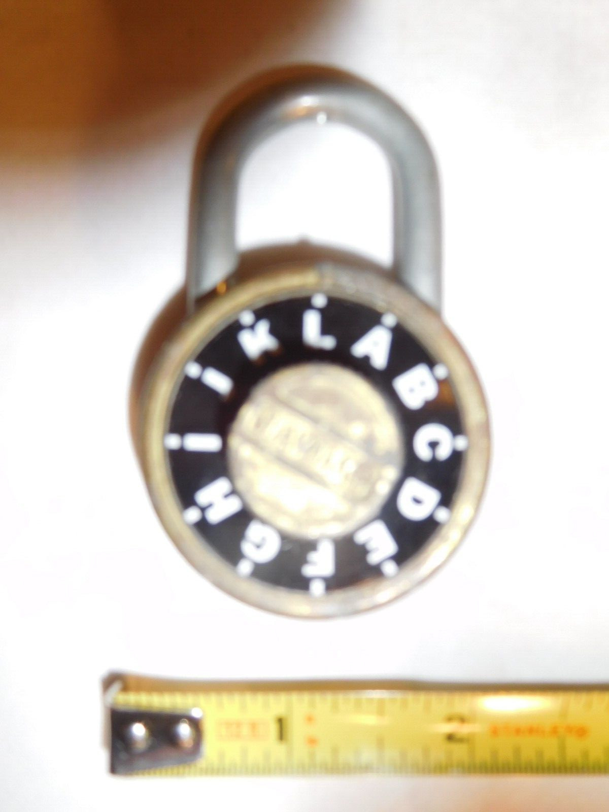 Scarce Vintage Made in the USA Slaymaker ABC/Letters Combination Lock