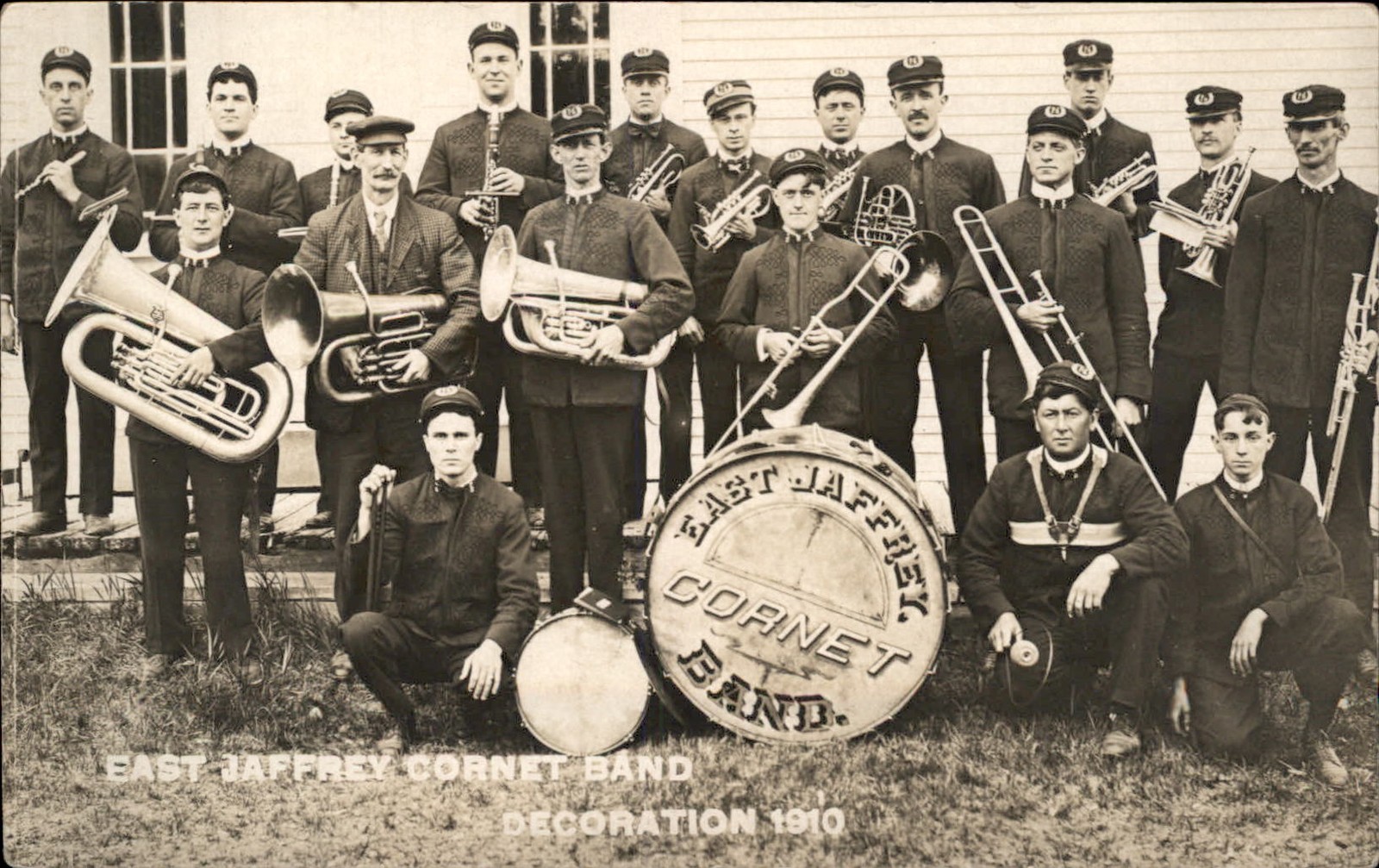 East Jaffrey NH Music Cornet Band c1910 Real Photo Vintage Postcard bhn East Jaffrey NH Music Cornet Band c1910 Real Photo Vintage Postcard bhn