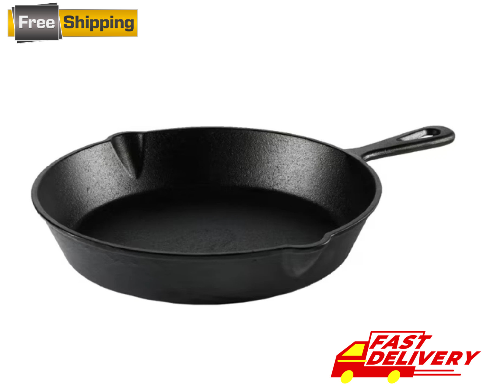 Ozark Trail 10.5" Pre-Seasoned Cast Iron Skillet with Handle - Ozark Trail 10.5" Pre-Seasoned Cast Iron Skillet with Handle -