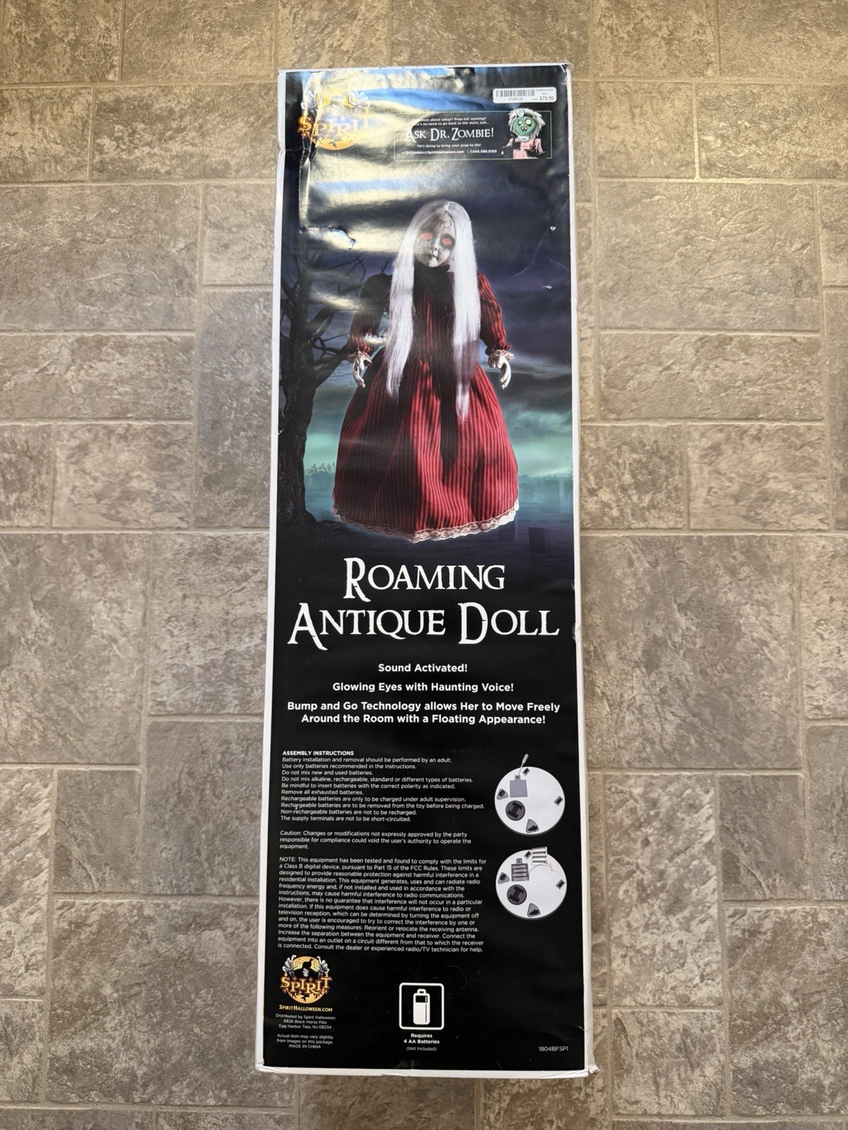 Spirit Halloween Foaming Antique Doll Spooky Animatronic Prop Decoration NWT Spirit Halloween Foaming Antique Doll Spooky Animatronic Prop Decoration NWT