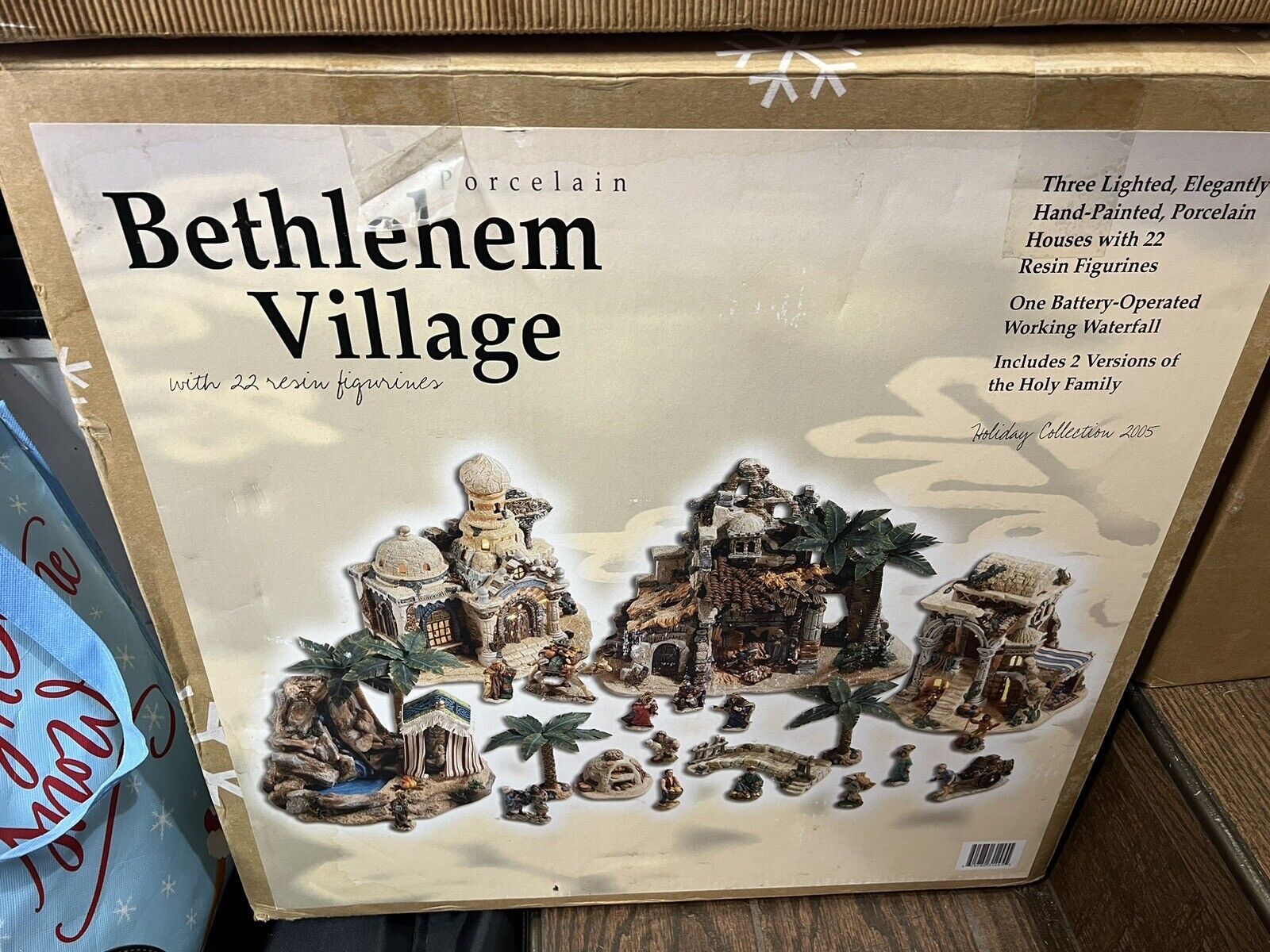 RARE 2005 22 Piece Bethlehem Village Porcelain Nativity Set
