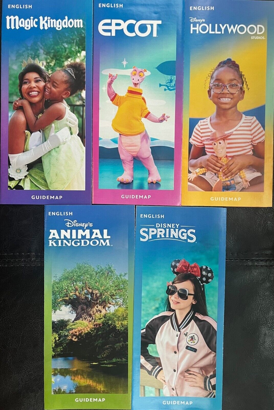 NEW 2024 Walt Disney World Theme Park Guide Maps 5 Maps - Newest Available 