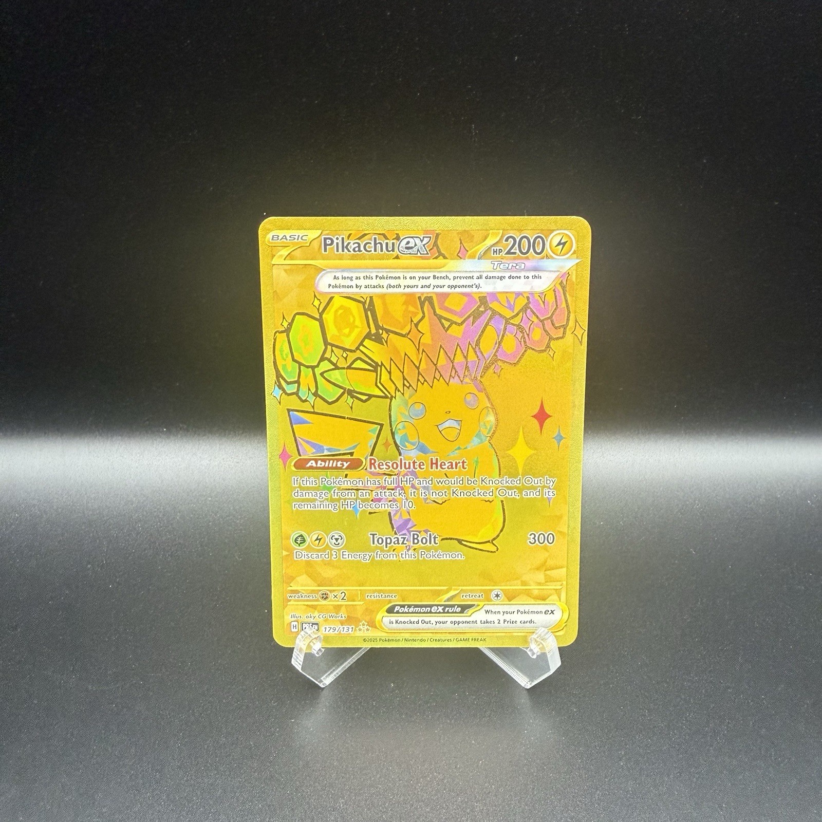 Pokémon TCG Pikachu ex 179/131 Prismatic Evolutions Full Art Holo English Pokémon TCG Pikachu ex 179/131 Prismatic Evolutions Full Art Holo English