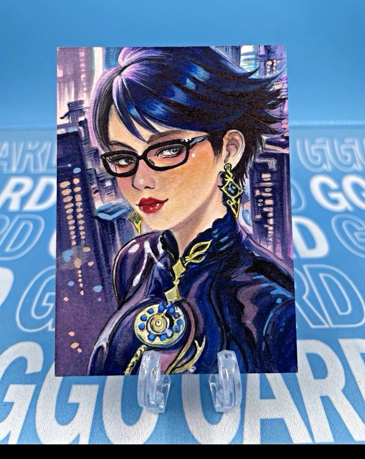 GGC Studio Bayonetta Hand Drawn Custom Art Sketch Card 1/1 AUTO GGC Studio Bayonetta Hand Drawn Custom Art Sketch Card 1/1 AUTO