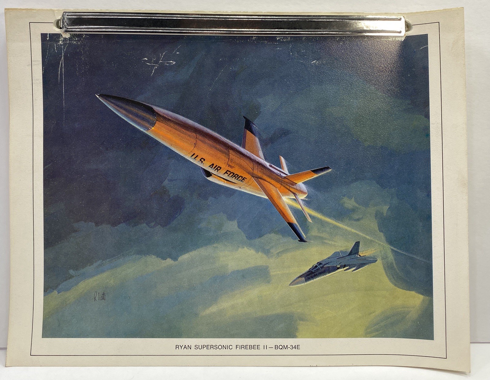 Vintage 1960s Ryan Aeronautical BQM-34E Firebee II Target Drone Manual & Litho Vintage 1960s Ryan Aeronautical BQM-34E Firebee II Target Drone Manual & Litho