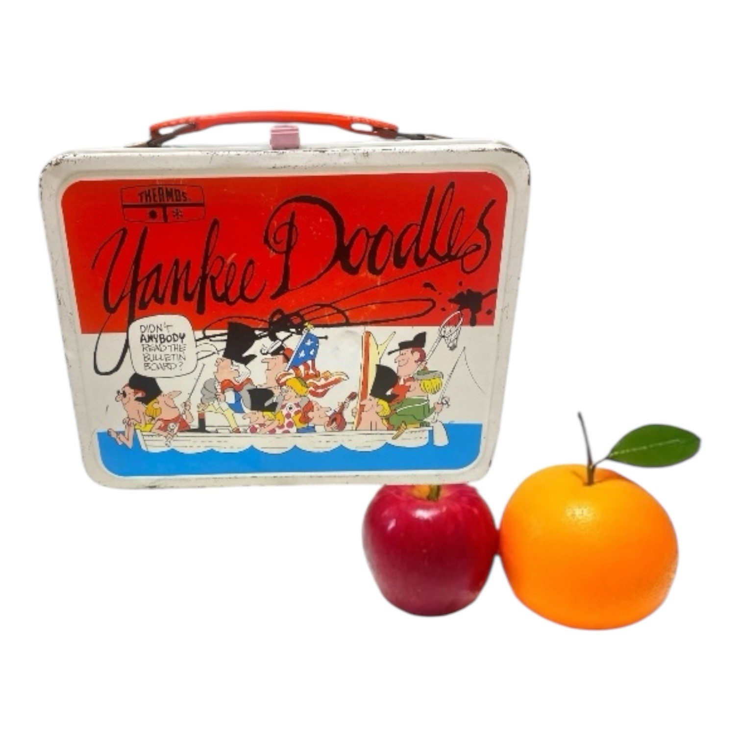 Vintage 1970s YANKEE DOODLES Metal Lunchbox By King-Seeley Thermos/LA Times Vintage 1970s YANKEE DOODLES Metal Lunchbox By King-Seeley Thermos/LA Times