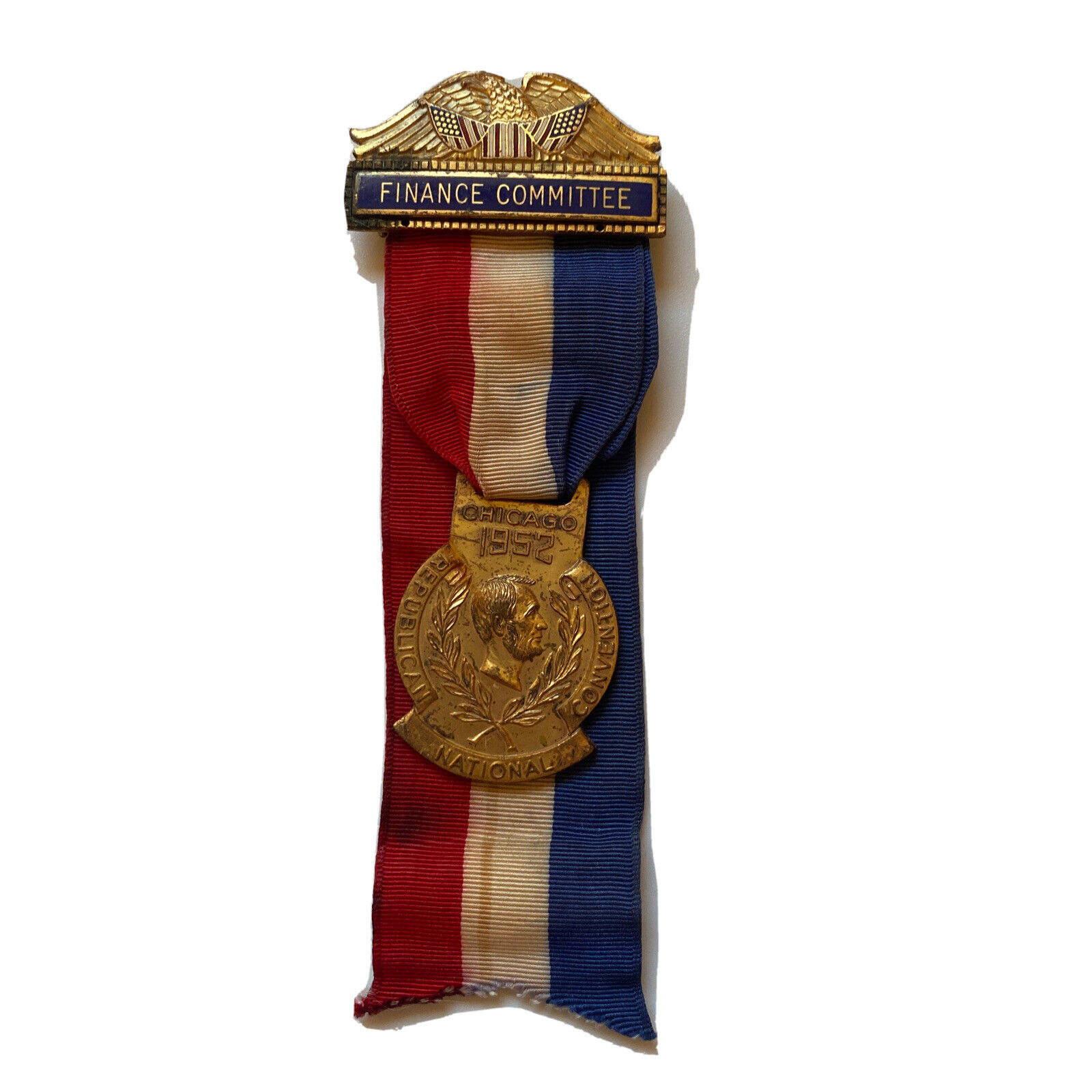 1952 Republican National Convention Finance Committee Badge President Eisenhower