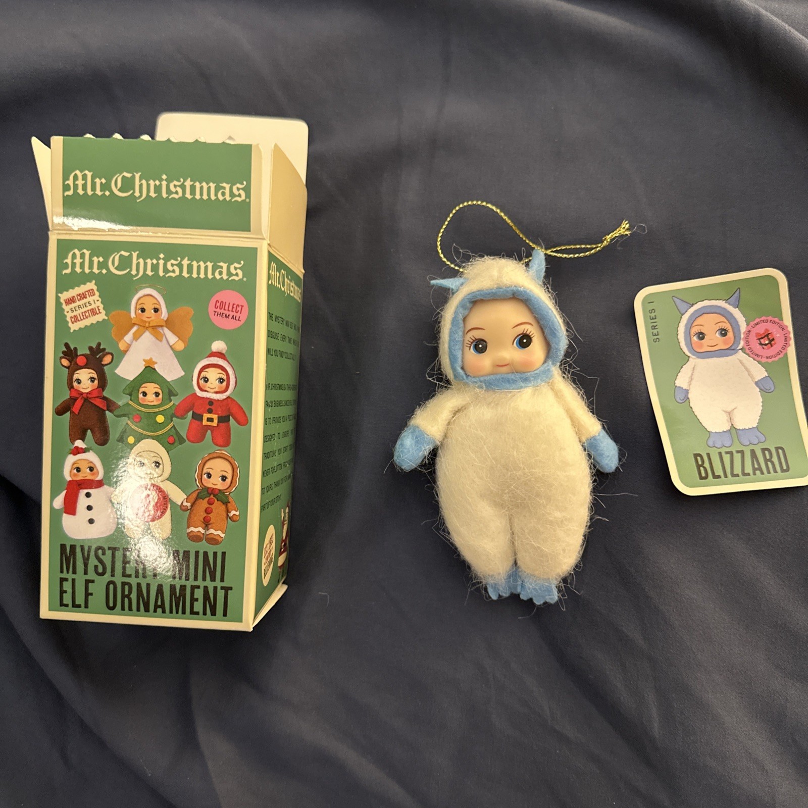 Mr. Christmas Mystery Mini Elf Ornament RARE BLIZZARD Series 1 NEW HTF