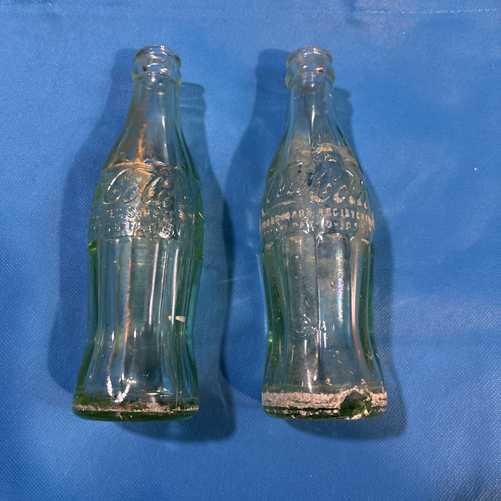 Vintage 1947 & 1949 MS Coca Cola Bottles Pair - Vicksburg & Belzoni Mississippi Vintage 1947 & 1949 MS Coca Cola Bottles Pair - Vicksburg & Belzoni Mississippi