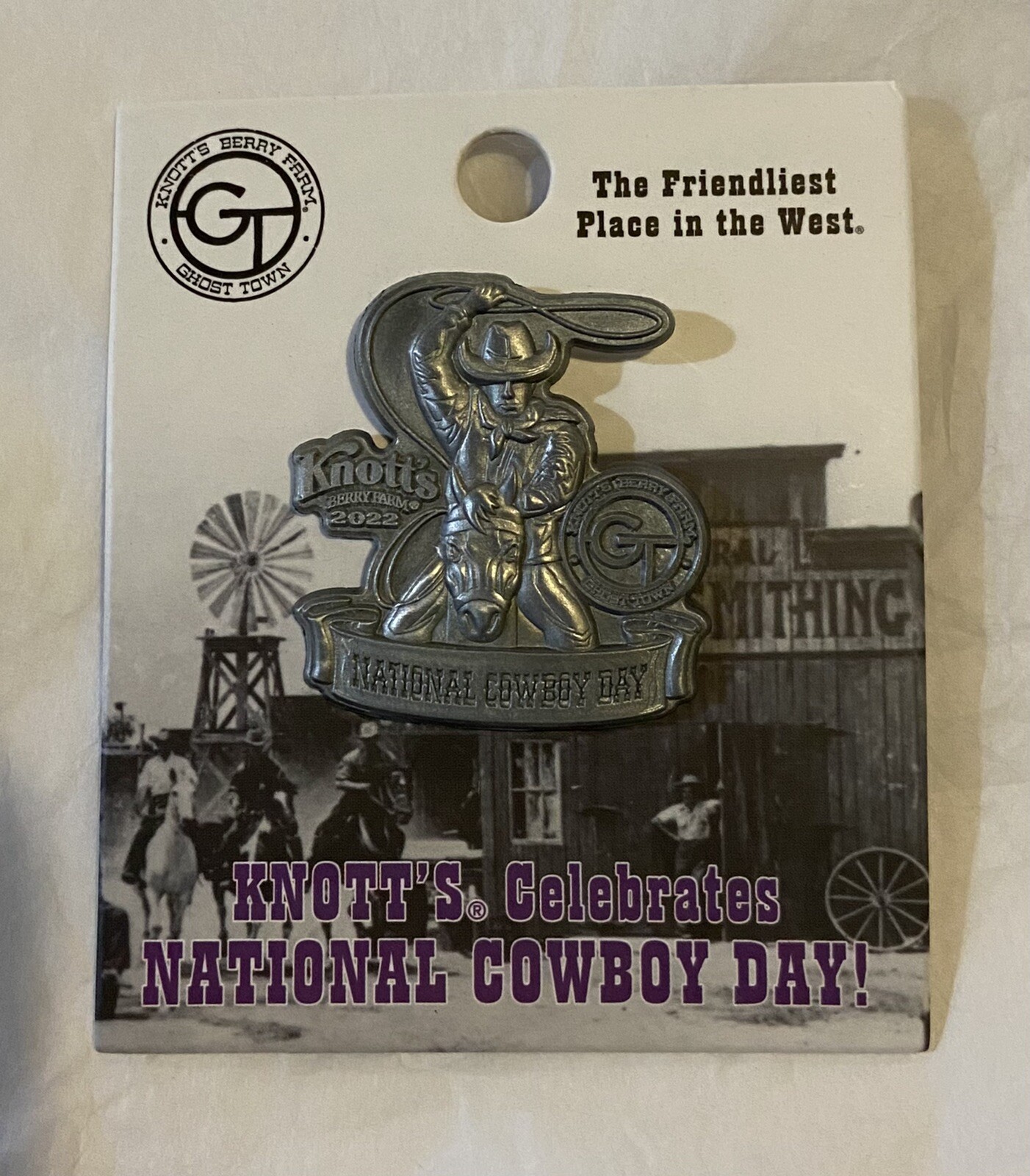 Knott's Berry Farm Pin - Limited Edition - National Cowboy Day 2022 - Exclusive Knott's Berry Farm Pin - Limited Edition - National Cowboy Day 2022 - Exclusive