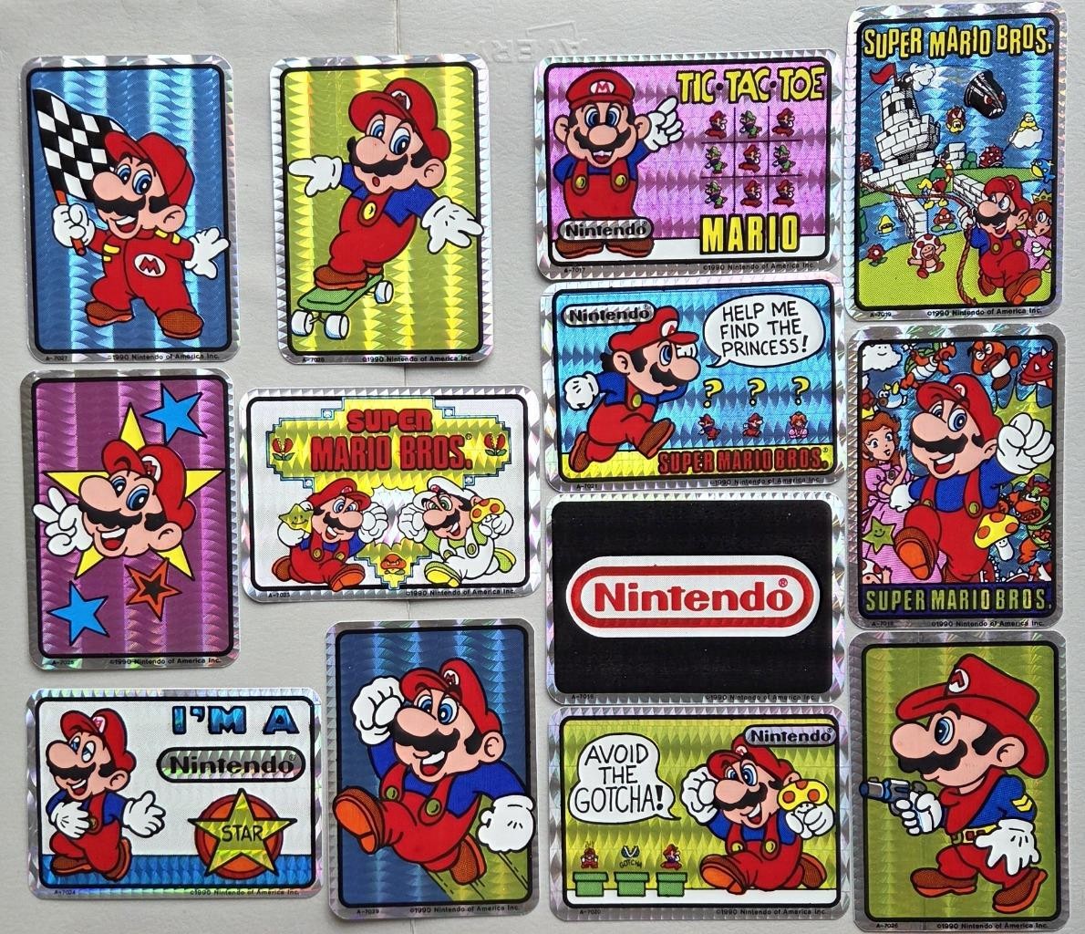 13 Rare VTG Prism 1990 Super Mario Bros Vending Machine Stickers by Nintendo NOS 13 Rare VTG Prism 1990 Super Mario Bros Vending Machine Stickers by Nintendo NOS