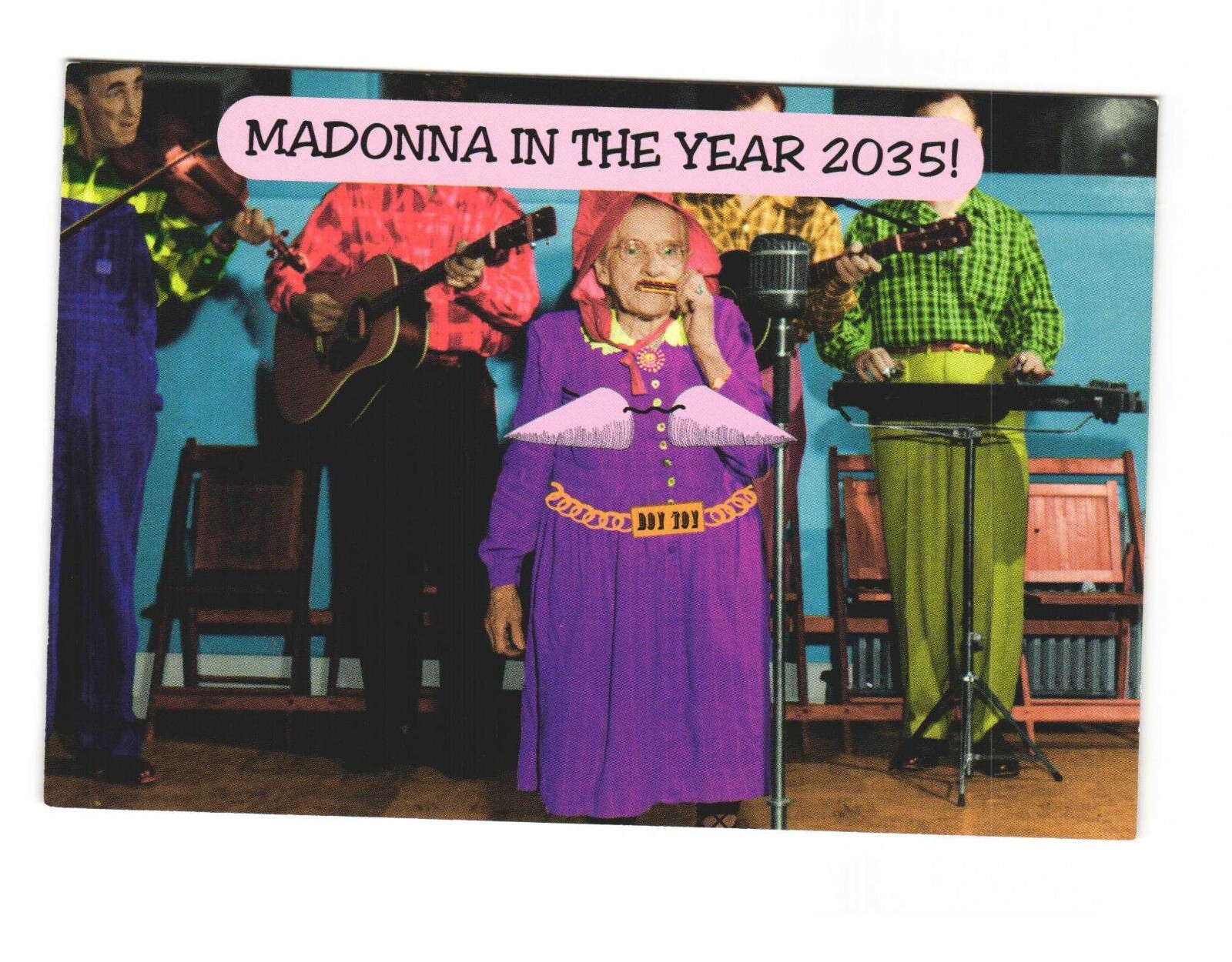 Madonna in the Year 2035 Vintage Postcard Unposted 4x6 Madonna in the Year 2035 Vintage Postcard Unposted 4x6