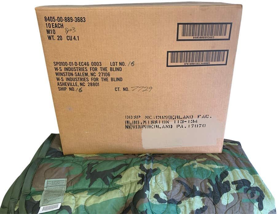 USGI Authentic Poncho Liner/Woobie Woodland Camo US MIL Issue New with tag USGI Authentic Poncho Liner/Woobie Woodland Camo US MIL Issue New with tag