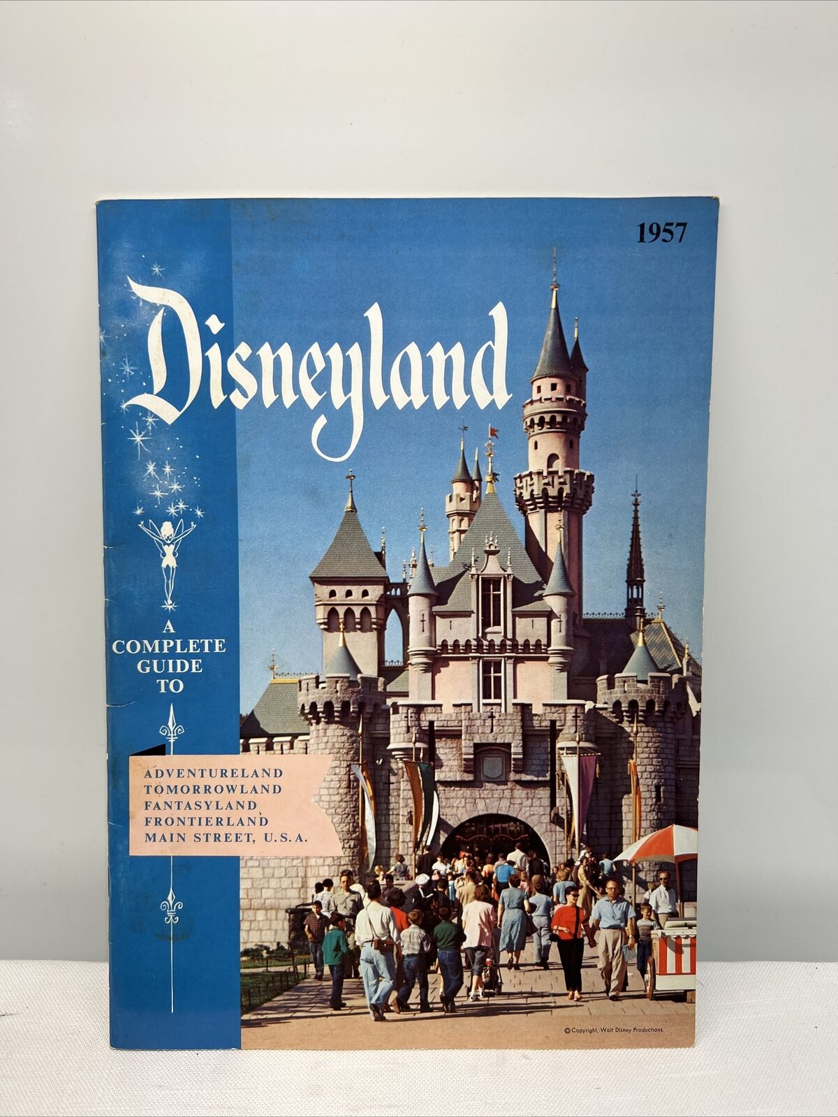 Vintage 1957 Disneyland Tour Book Souvenir Complete Guide Color Photos New