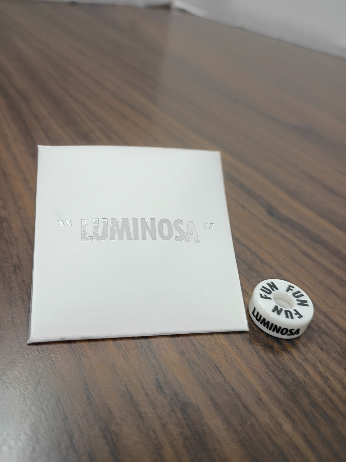 New Carnival cruise "LUMINOSA" fun ship EFFY jewelry,charm WHITE/black lettering New Carnival cruise "LUMINOSA" fun ship EFFY jewelry,charm WHITE/black lettering