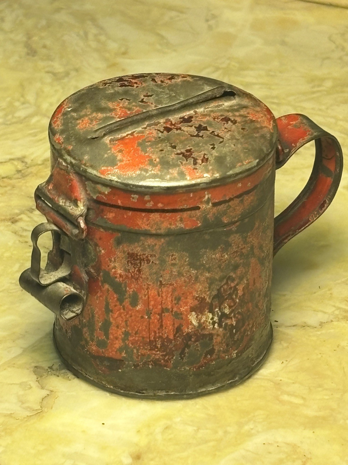 Rare WW2 Era- Red Cross? Charity Donation Collection Tin Cup Germany? European? Rare WW2 Era- Red Cross? Charity Donation Collection Tin Cup Germany? European?