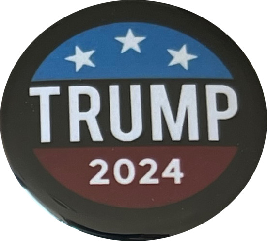 Trump 2024 Buttons (red white and blue) - Wholesale Lot of 100