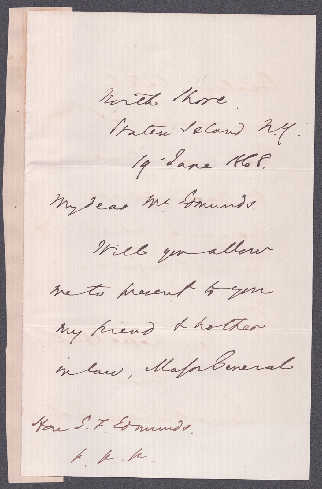 GEORGE WILLIAM CURTIS - AUTOGRAPH LETTER SIGNED 06/19/1868 GEORGE WILLIAM CURTIS - AUTOGRAPH LETTER SIGNED 06/19/1868