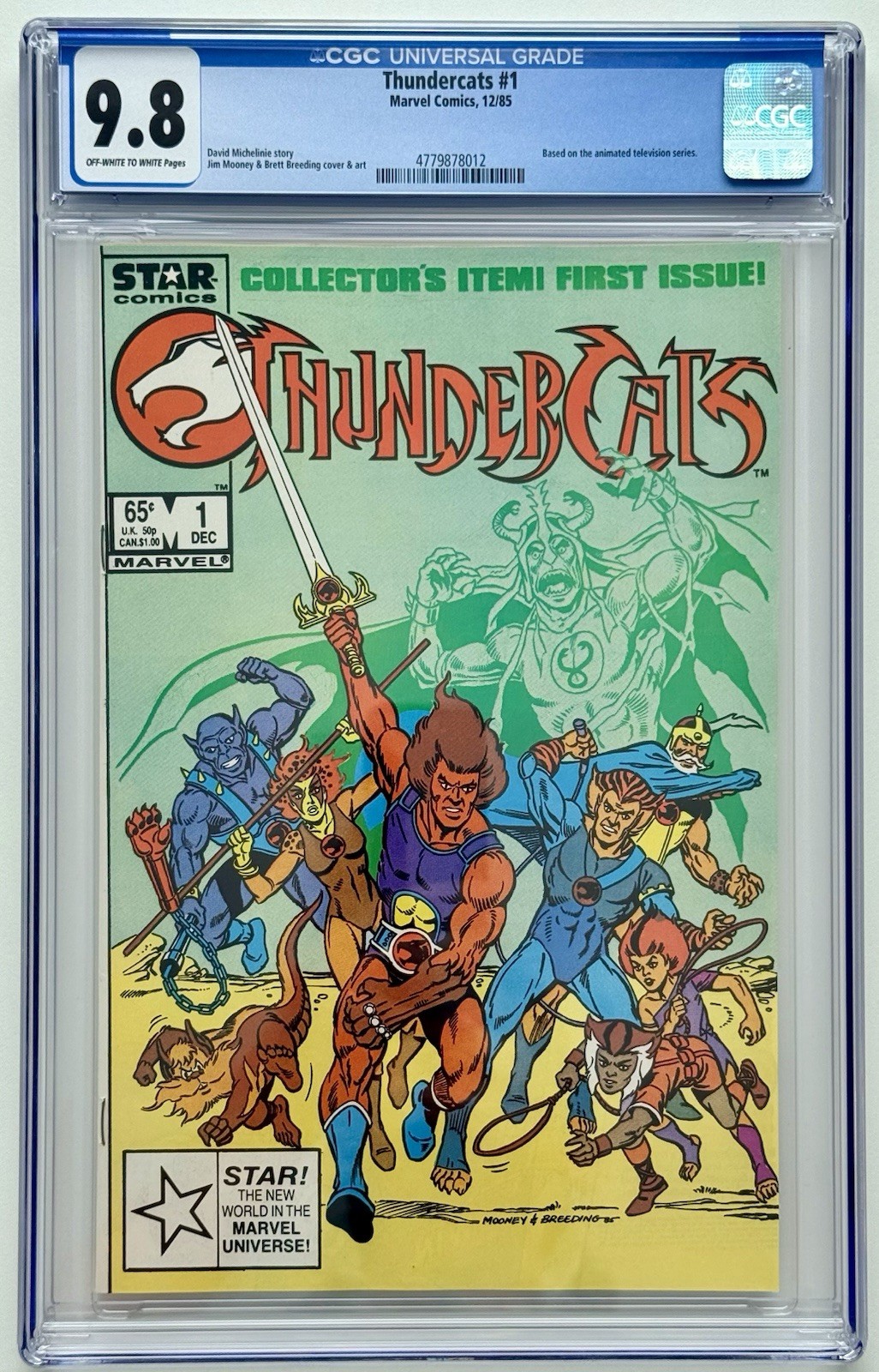 THUNDERCATS #1 ◉ CGC 9.8 * 1ST PRINT & APPEARANCE * Marvel 1985 * NEW CASE 👀 THUNDERCATS #1 ◉ CGC 9.8 * 1ST PRINT & APPEARANCE * Marvel 1985 * NEW CASE 👀