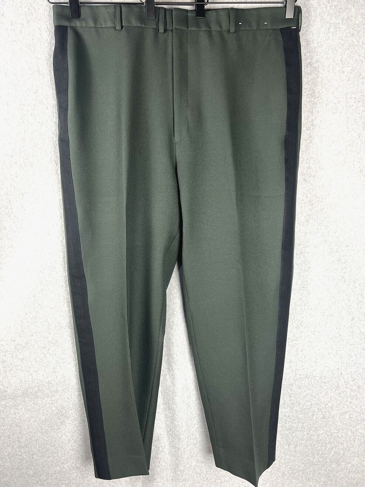 UNIART Pants Mens 38 Green PARADE DRESS 1940 - 1950\'s Heavy Work Vintage Uniform