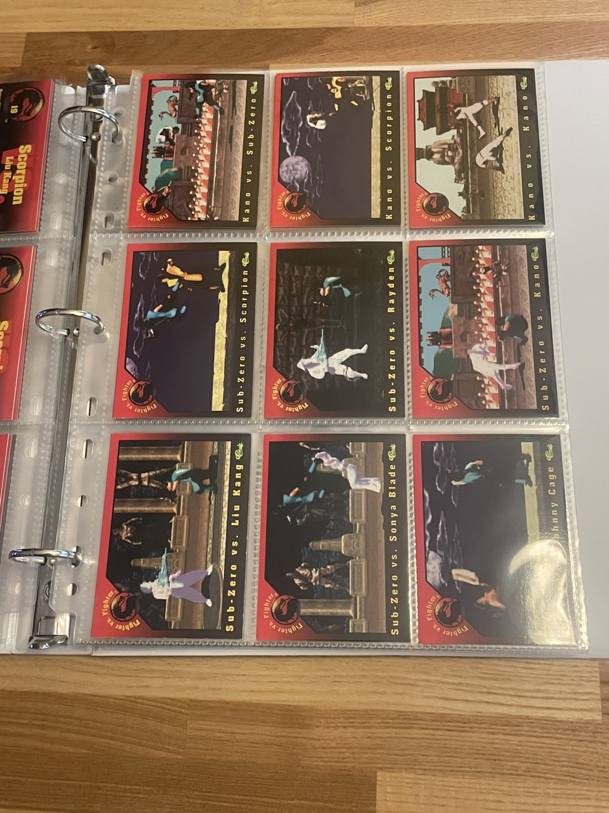 Classic Mortal Kombat 1994 Midway Trading Cards Complete Set/100 in binder Classic Mortal Kombat 1994 Midway Trading Cards Complete Set/100 in binder