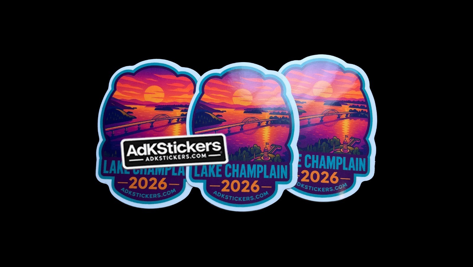 Lake Champlain Bridge Sticker Pack | Crown Point NY–VT Landmark | Adirondacks Lake Champlain Bridge Sticker Pack | Crown Point NY–VT Landmark | Adirondacks
