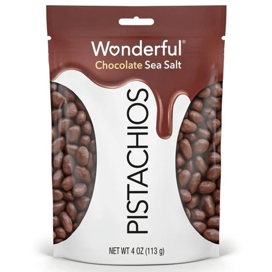 Wonderful Pistachios Chocolate Sea Salt, 4 Ounce Resealable Bag Wonderful Pistachios Chocolate Sea Salt, 4 Ounce Resealable Bag