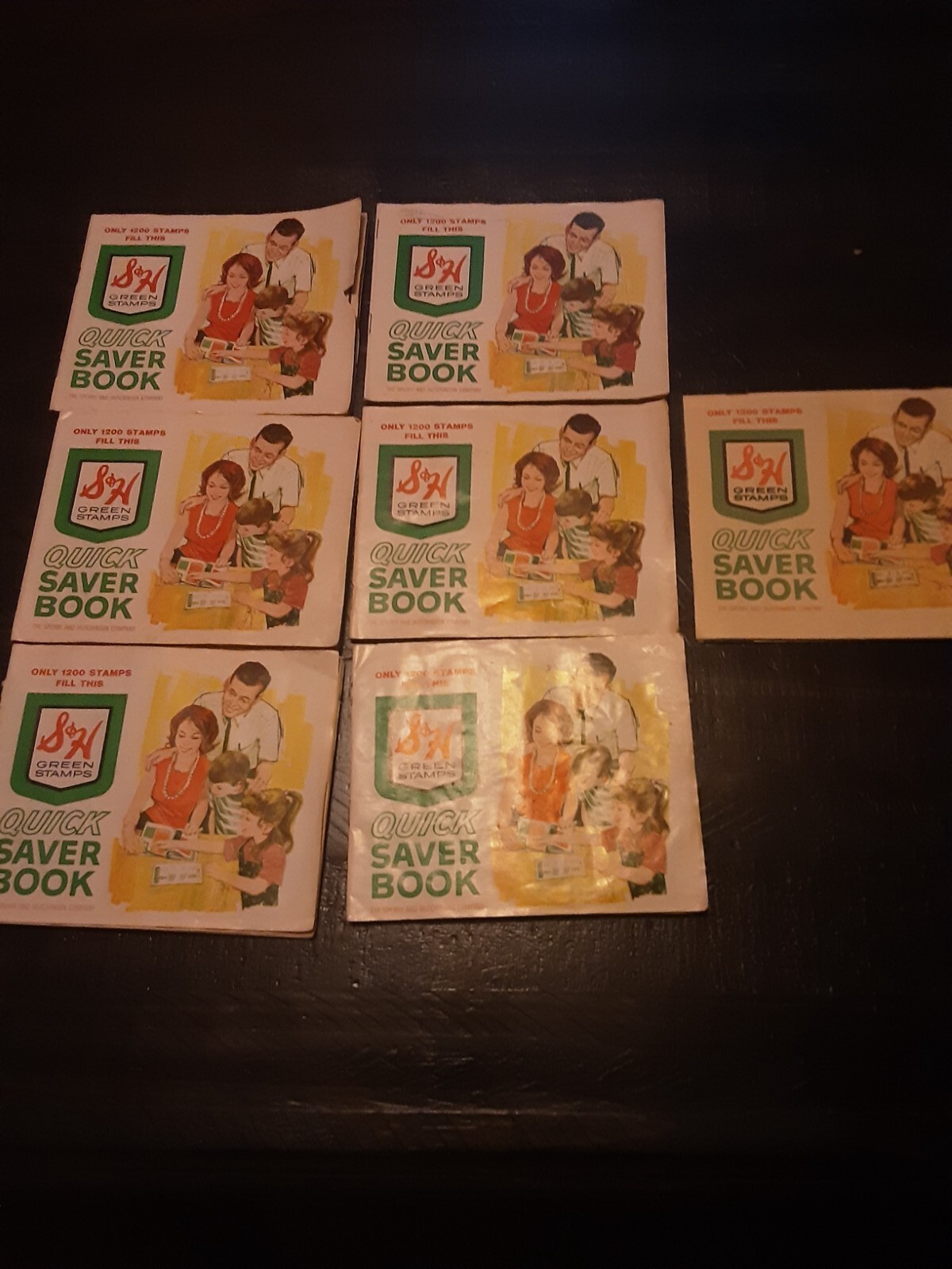Lot of 33 Vintage S&H Green Stamp Quick Saver Books Gilled, 10, 50, singles Lot of 33 Vintage S&H Green Stamp Quick Saver Books Gilled, 10, 50, singles