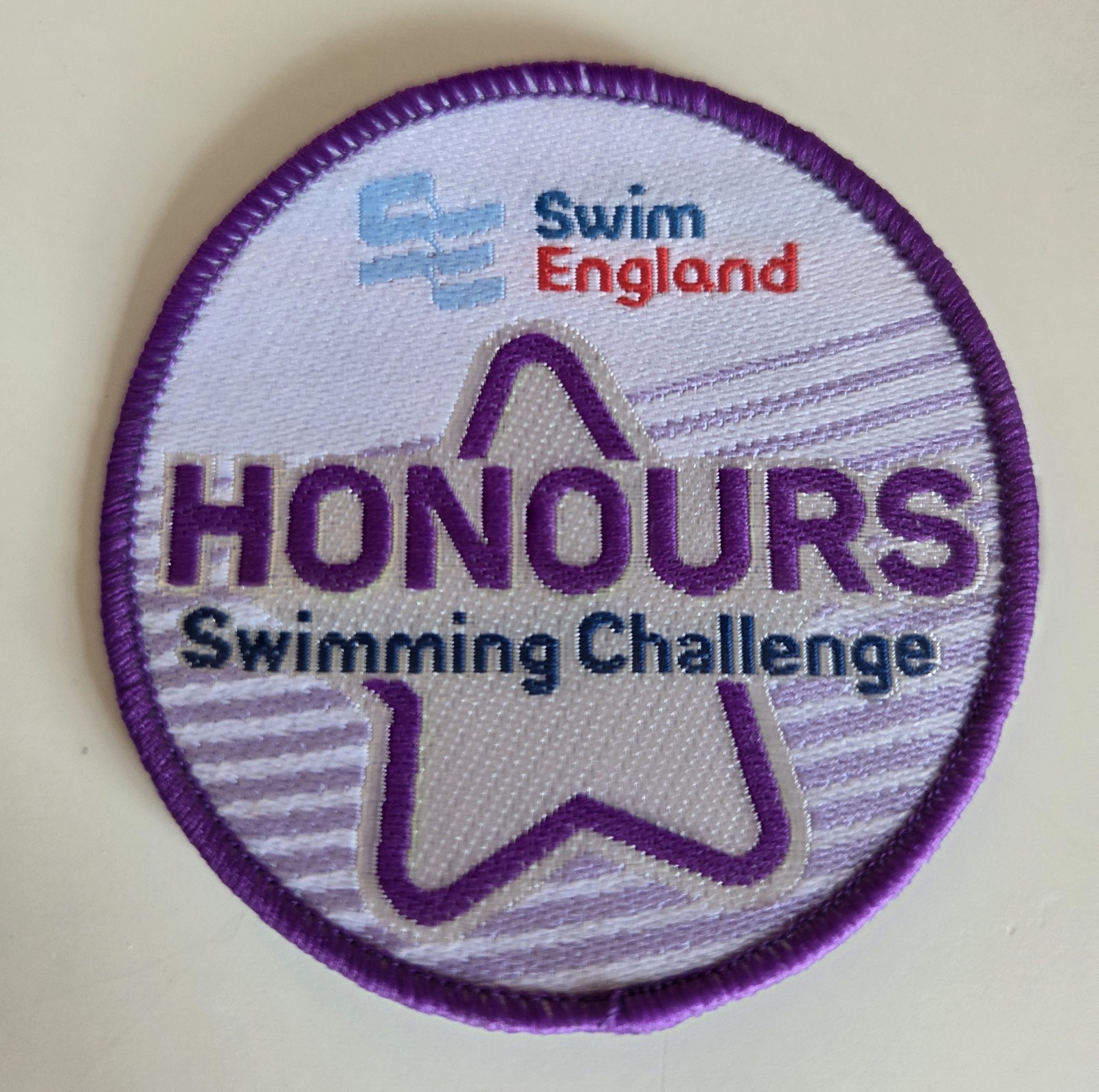 Swim England Learn To Swim - Honours Swimming Challenge Badge -Sew on Badge NEW Swim England Learn To Swim - Honours Swimming Challenge Badge -Sew on Badge NEW