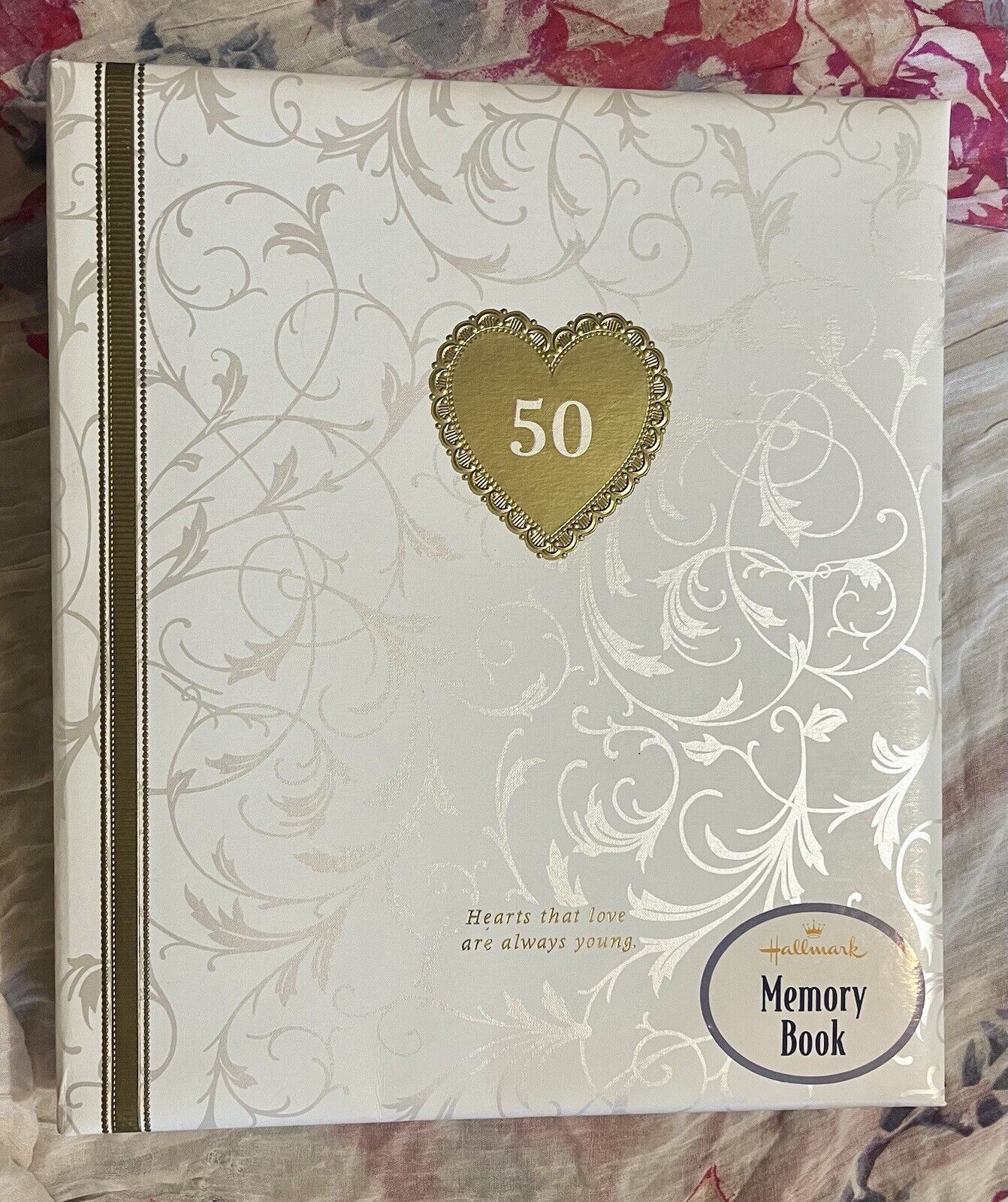 Hallmark 50th Anniversary Memory Book “Hearts That Love Are Always Young”