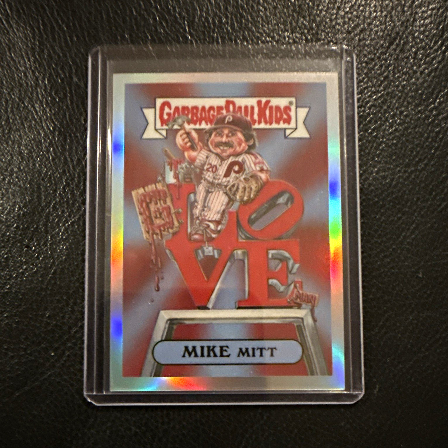 2026 Topps Garbage Pail Kids Mike Mitt GPK-32 Hologram Card Mike Schmidt