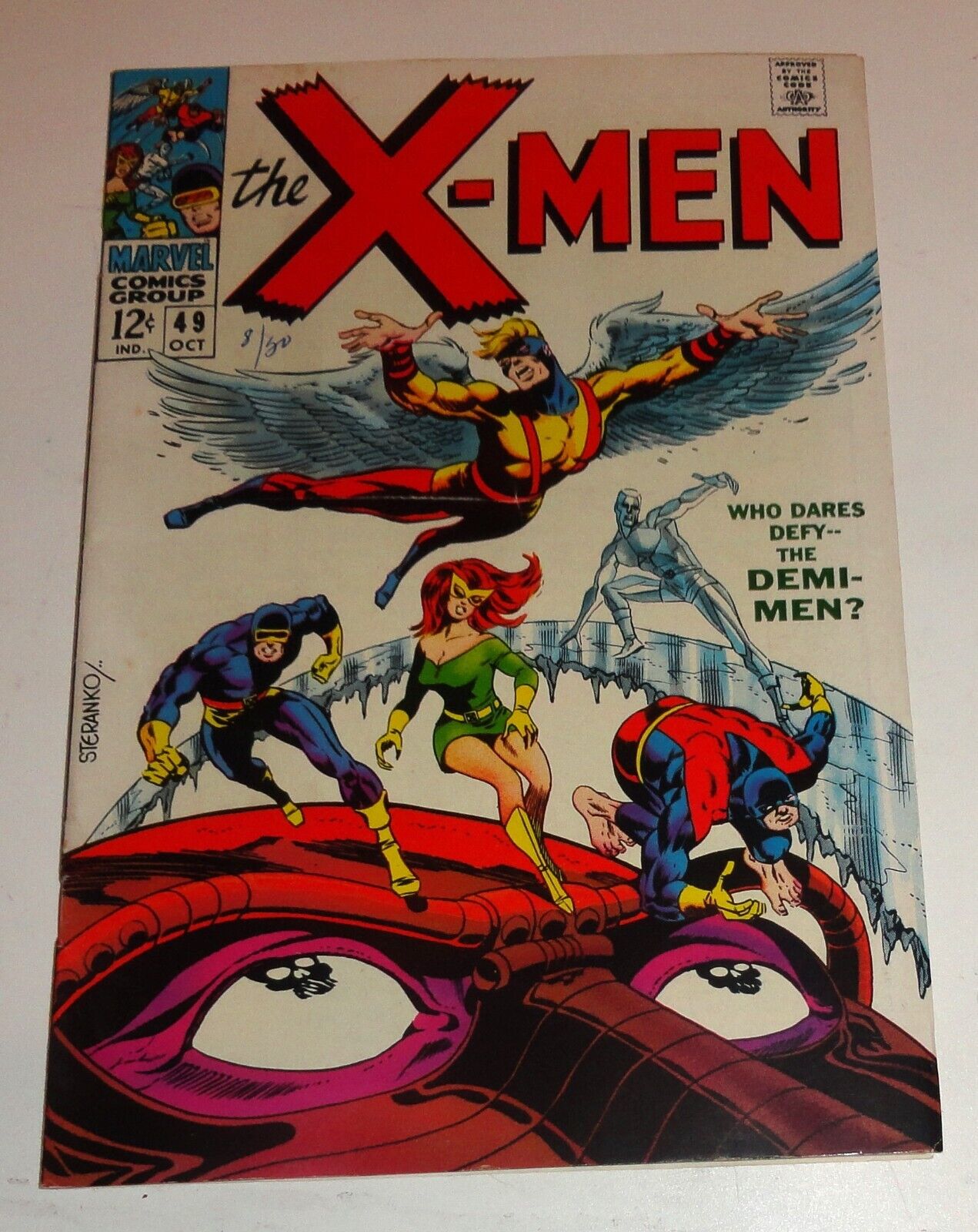 X-MEN #49 CLASSIC STERANKO COVER FIRST APP POLARIS 1968 KEY ISSUE VF AREA