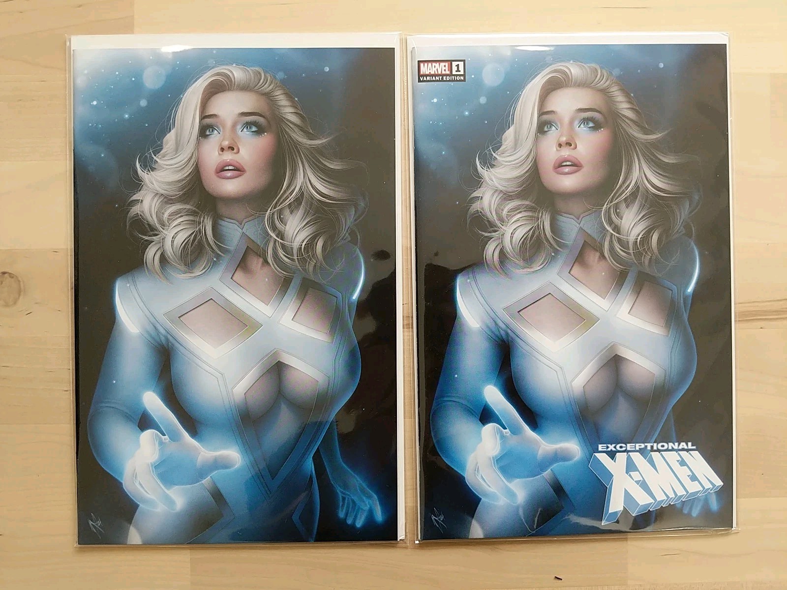 EXCEPTIONAL X-MEN #1 WARREN LOUW Cover A&B Set | Emma Frost | Nice EXCEPTIONAL X-MEN #1 WARREN LOUW Cover A&B Set | Emma Frost | Nice