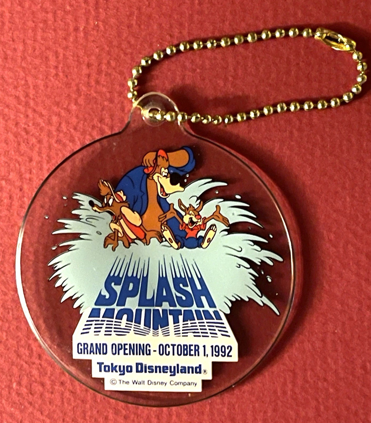 1992 Splash Mountain Tokyo Disneyland Grand Opening Key Chain Brer Critters Rare 1992 Splash Mountain Tokyo Disneyland Grand Opening Key Chain Brer Critters Rare