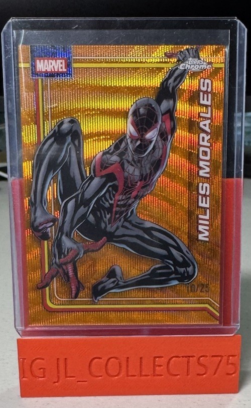 Miles Morales /25 - 2026 Topps Chrome Marvel Spider Man Orange Wave Refractor 78 Miles Morales /25 - 2026 Topps Chrome Marvel Spider Man Orange Wave Refractor 78