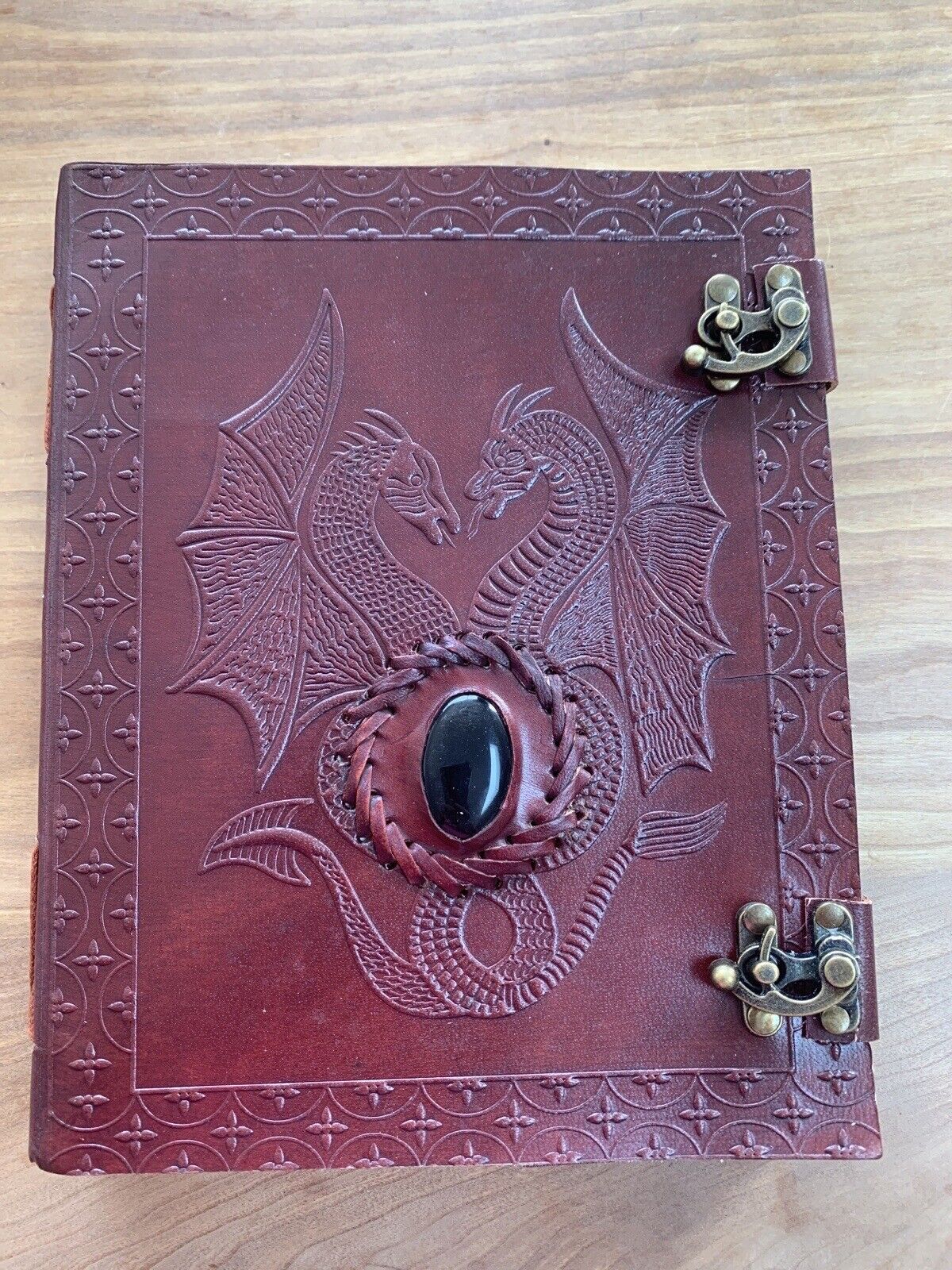 Double Dragon journal with Onyx stone