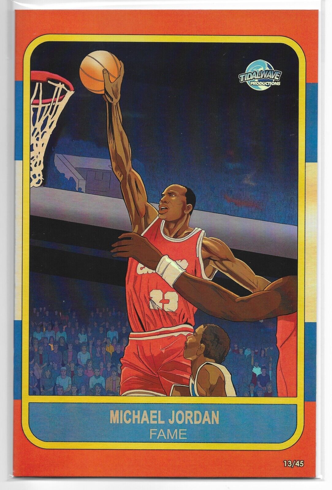 2024 Michael Jordan Fame 1 Comic 1986 Fleer Rookie Card Foil Variant RC 13/45