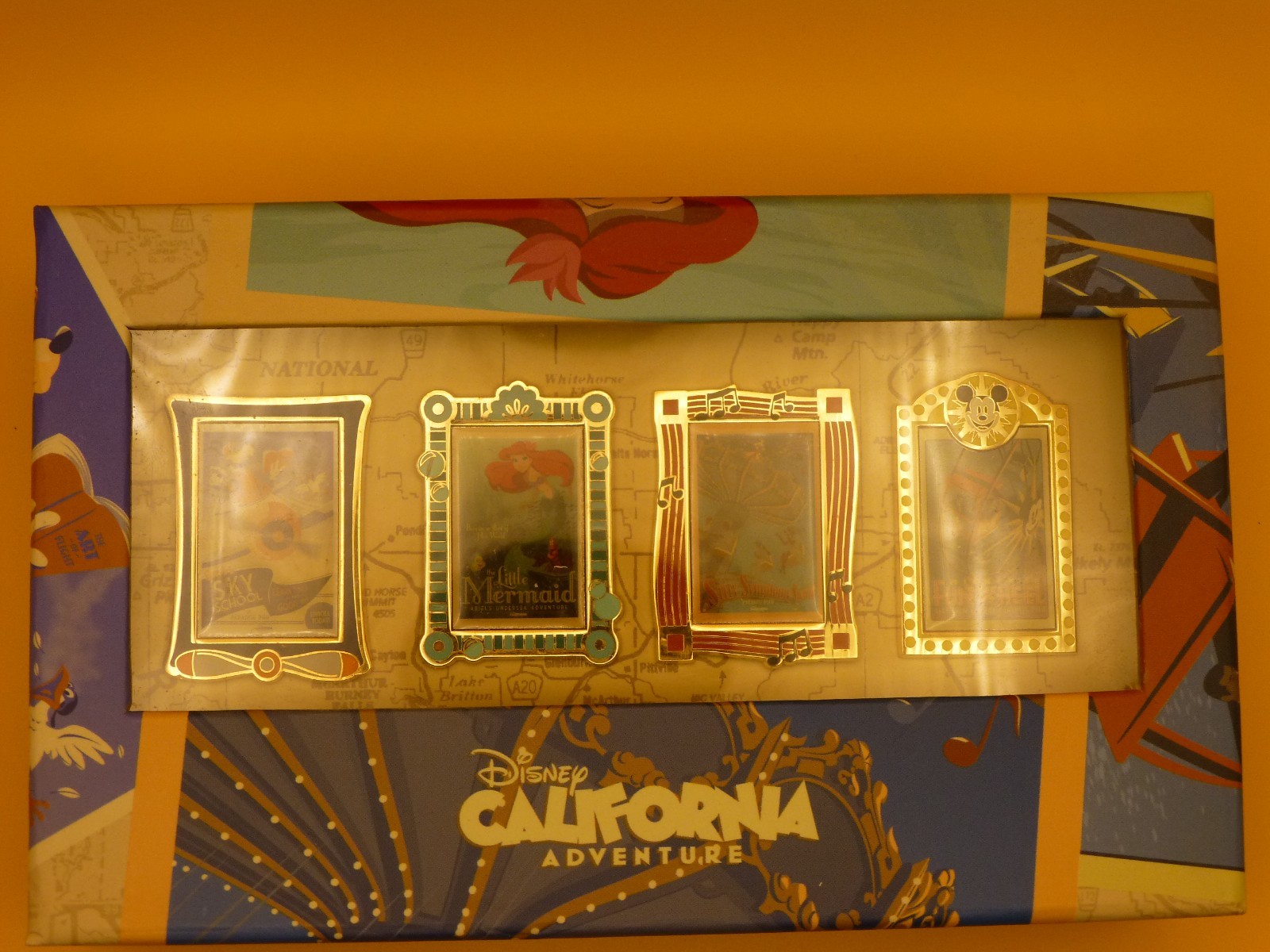 Disney California Adventure Paradise Pier Attraction Poster set of 4 LE 1000