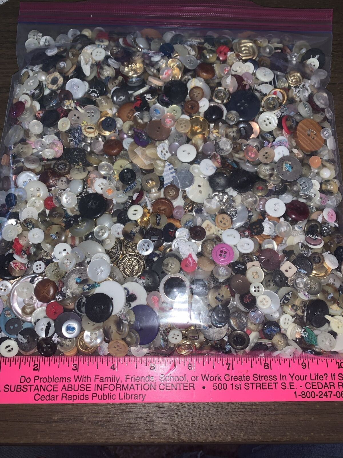 Huge Lot Of Misc Buttons Some Vintage - Grandmas Button Collection