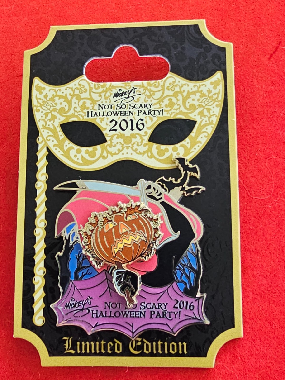 Disney Pin 2016 Halloween MNSSHP Headless Horseman LE 5555 Disney Pin 2016 Halloween MNSSHP Headless Horseman LE 5555