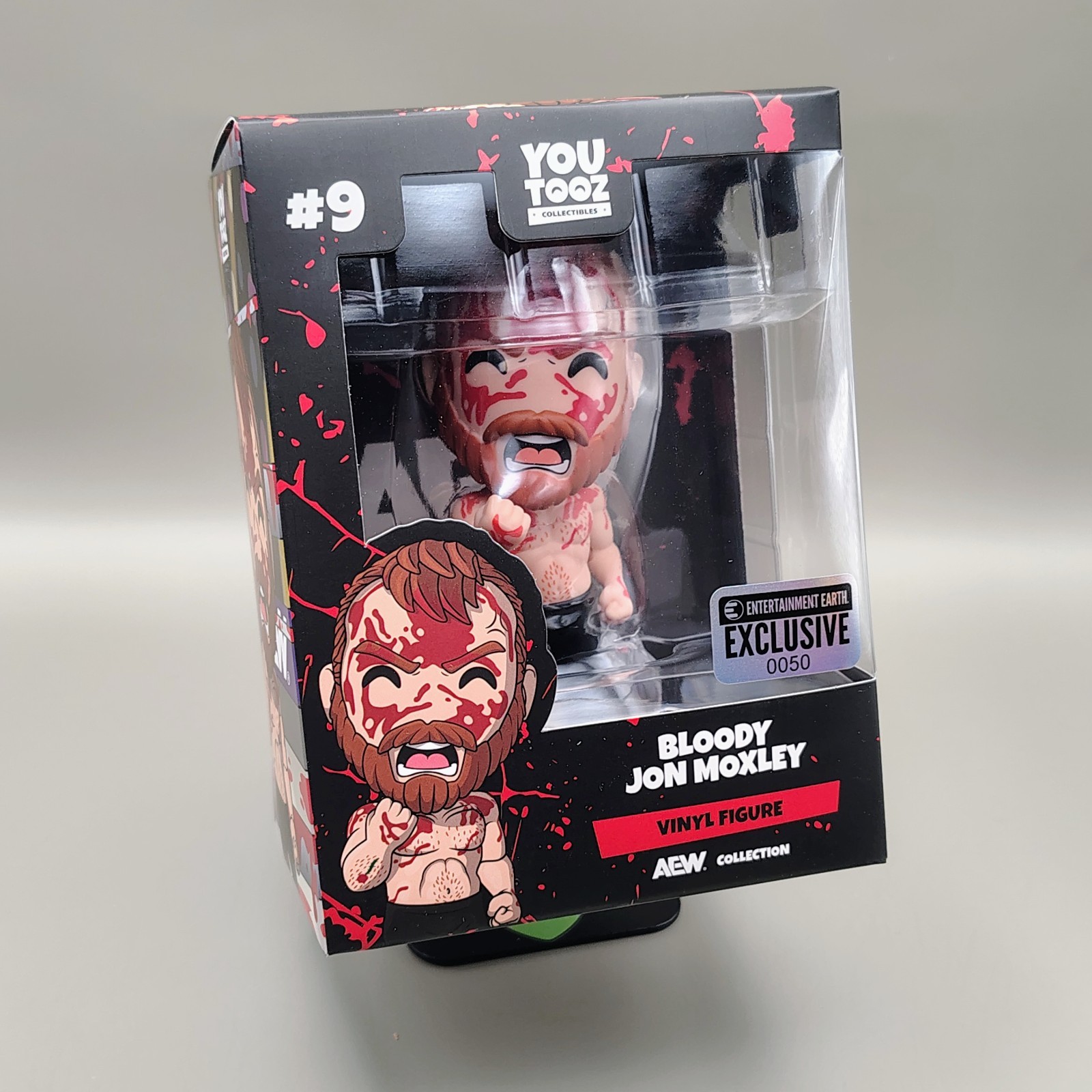 Youtooz AEW Bloody Jon Moxley #9 EE Exclusive Vinyl Figure 1/1000 Protector Youtooz AEW Bloody Jon Moxley #9 EE Exclusive Vinyl Figure 1/1000 Protector