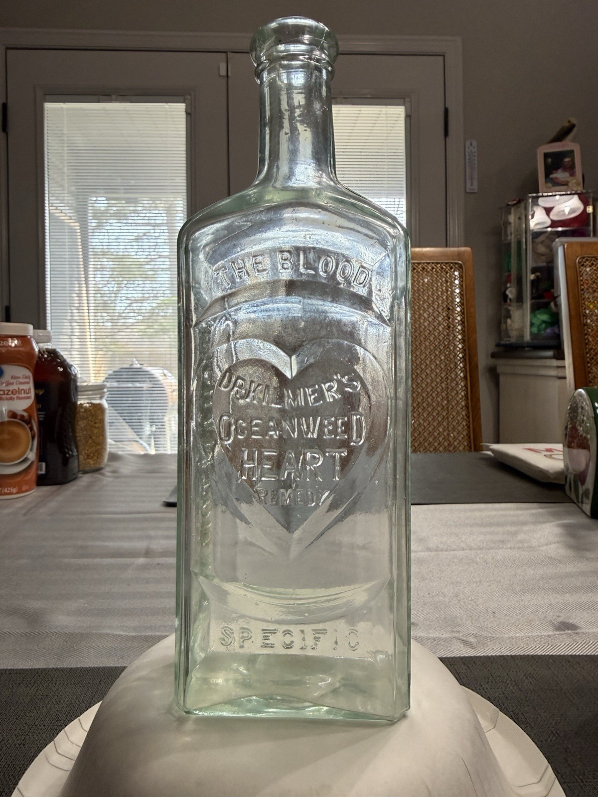 Dr Kilmer’s Ocean Weed Heart Remedy Embossed In Heart On Bottle