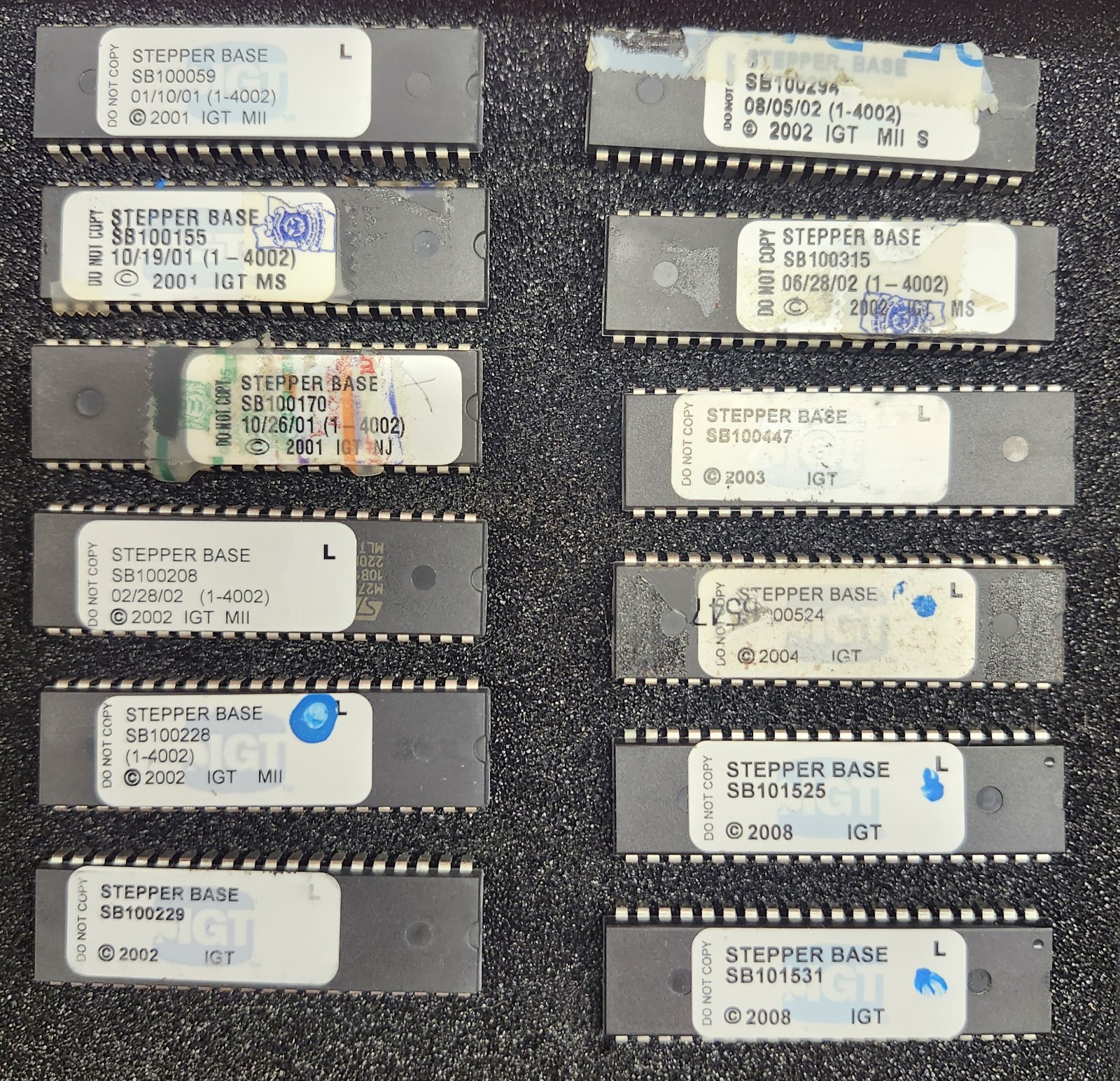 IGT S2000 Lot of 12 SB Software eproms ALL DIFFERENT TITLES, See Description IGT S2000 Lot of 12 SB Software eproms ALL DIFFERENT TITLES, See Description