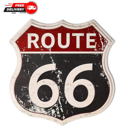 High-Definition Route 66 Metal Sign 12" x 12" - Unique Gift for Collectors High-Definition Route 66 Metal Sign 12" x 12" - Unique Gift for Collectors