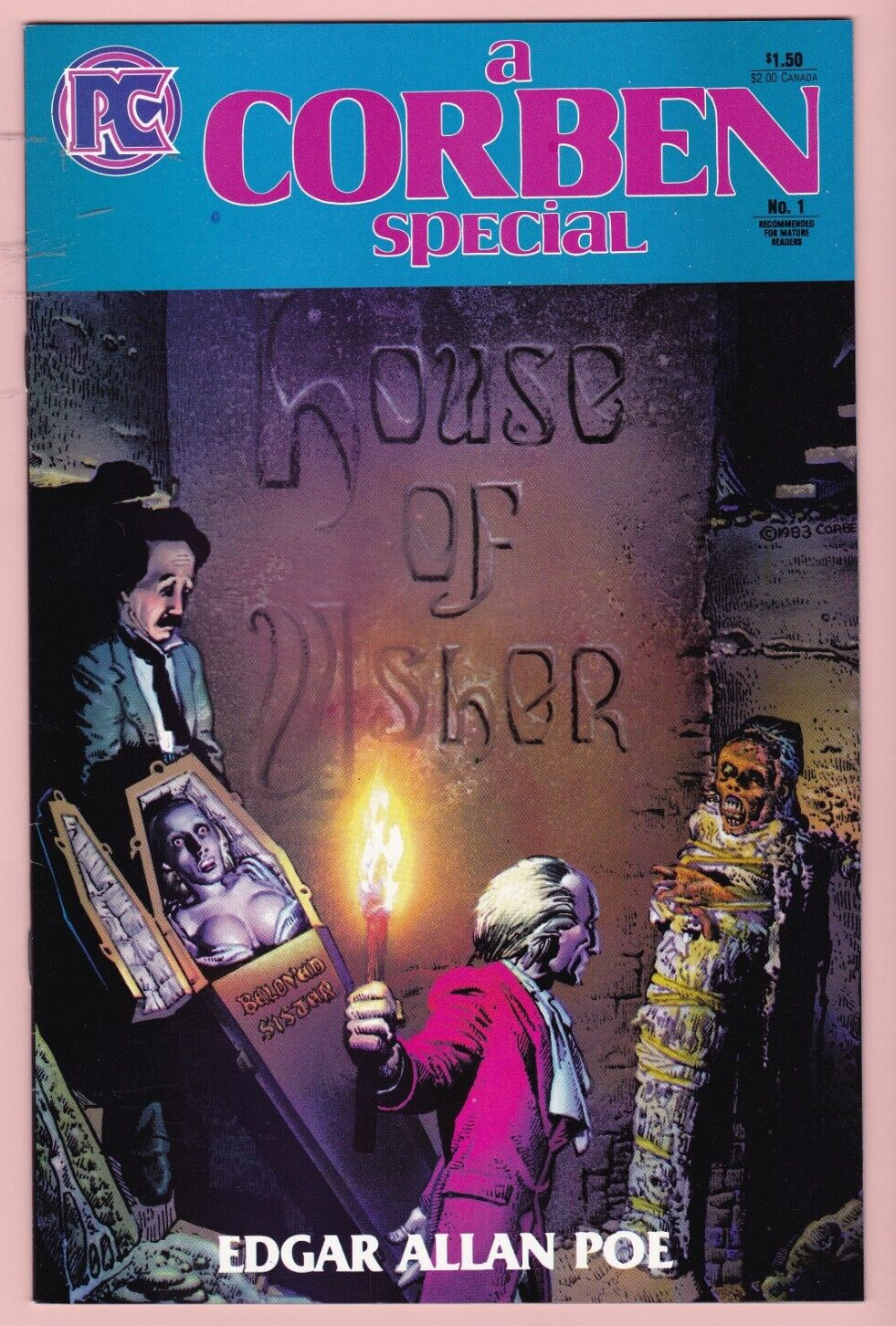 A Corben Special #1 (May 1984) - Fall of the House of Usher, one owner, NM-