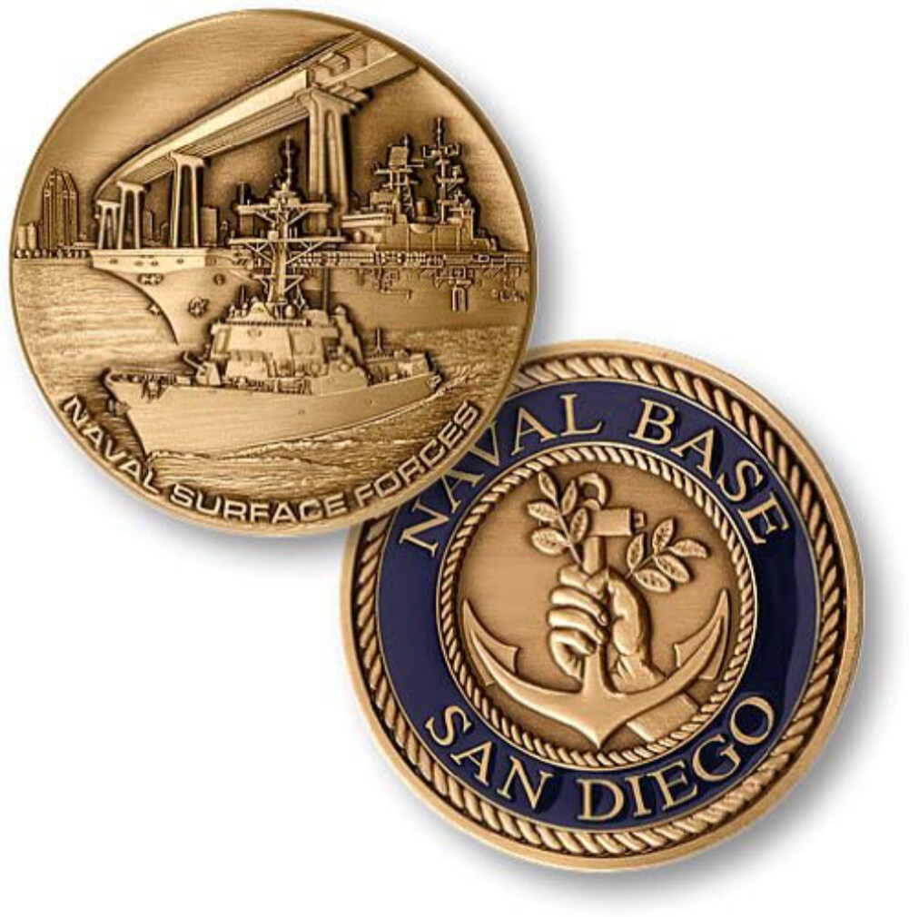 NEW U.S. Navy Naval Station San Diego Challenge Coin. NEW U.S. Navy Naval Station San Diego Challenge Coin.