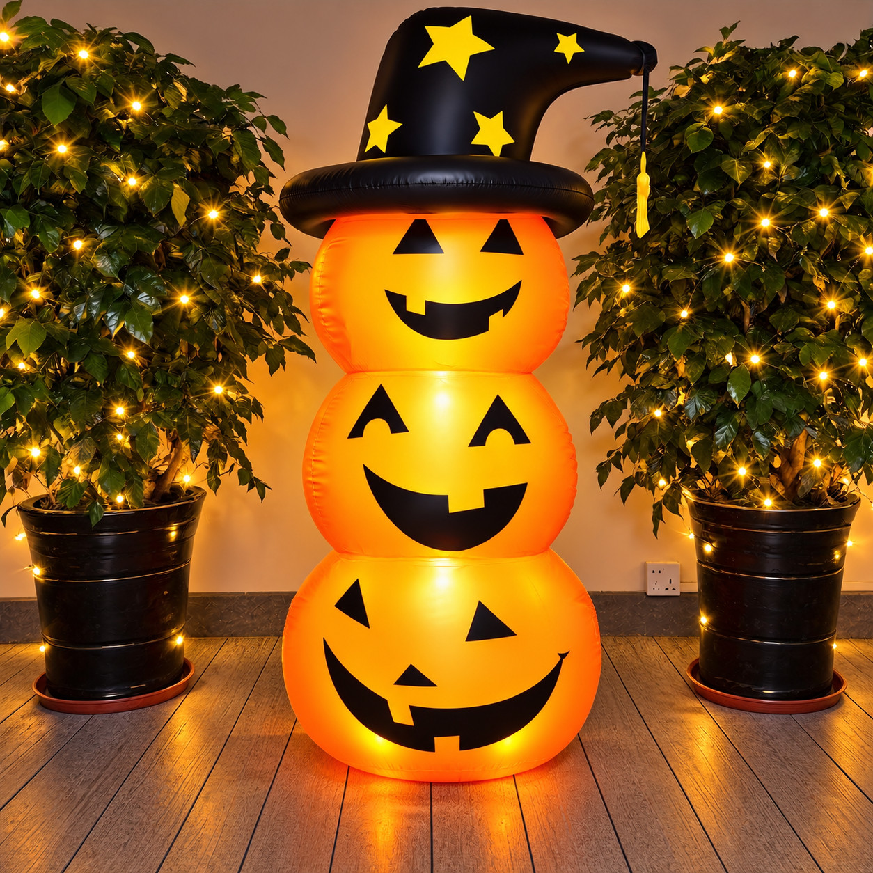 1 Set Giant Standing Orange Pumpkin Halloween Inflatable Tumbler Decor Outdoor 1 Set Giant Standing Orange Pumpkin Halloween Inflatable Tumbler Decor Outdoor